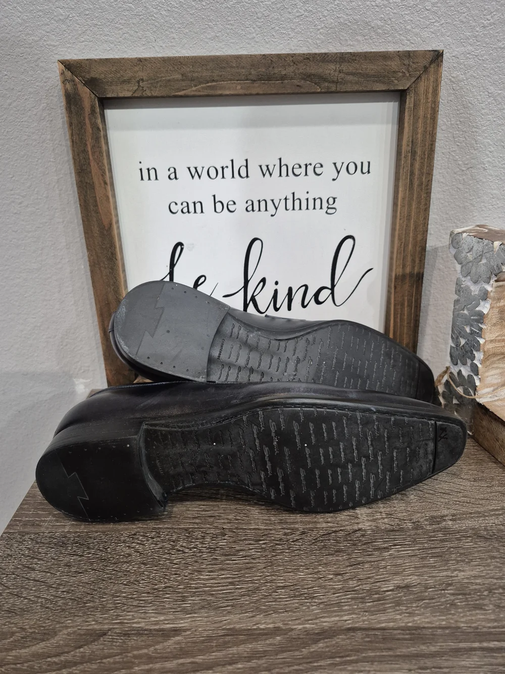 Santoni Mens Black Leather Penny Loafers Size 8 - Picture 9 of 9